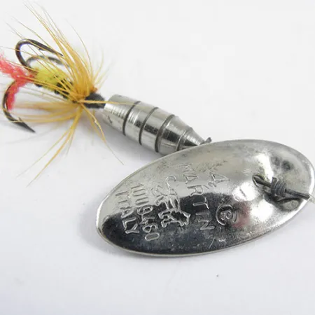 Panther Martin Zavorra con Mosca 4 Rotante, Nickel, 3g, Piumato, #0712