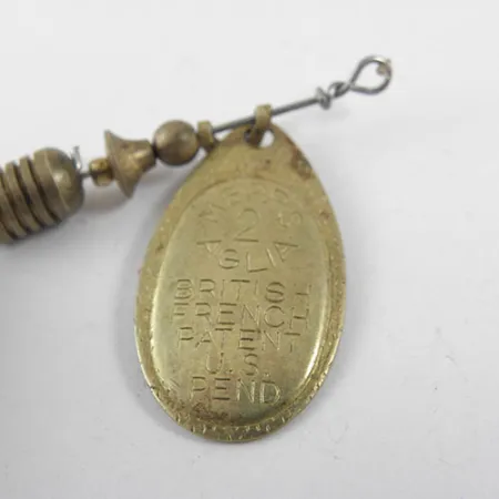 Mepps Aglia 2 Dressed Rotante, Ottone, 4,7g, Ancoretta piumata, #0714