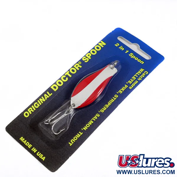 Prescott Spinner Little Doctor Ondulante, Rosso/Bianco, 10g, Design 2in1, #0728