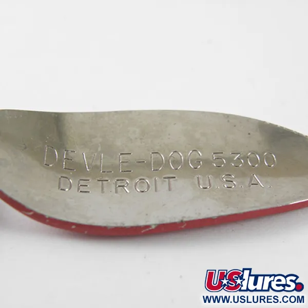 Cucchiaino Eppinger Dardevle Devle Dog 5300, Rosso/Bianco, 10g, #0774