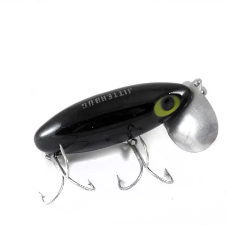 Fred Arbogast Jitterbug Esca Topwater, Nichel / Nero, 14g, #0807