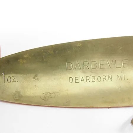 Cucchiaino Eppinger Dardevle, Bianco/Arancio/Ottone, 28g, Ottone, #0858