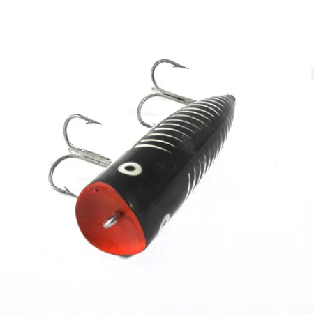 Popper Heddon Chugger Spook, Nero/Bianco/Rosso, 14g, Topwater, #0875