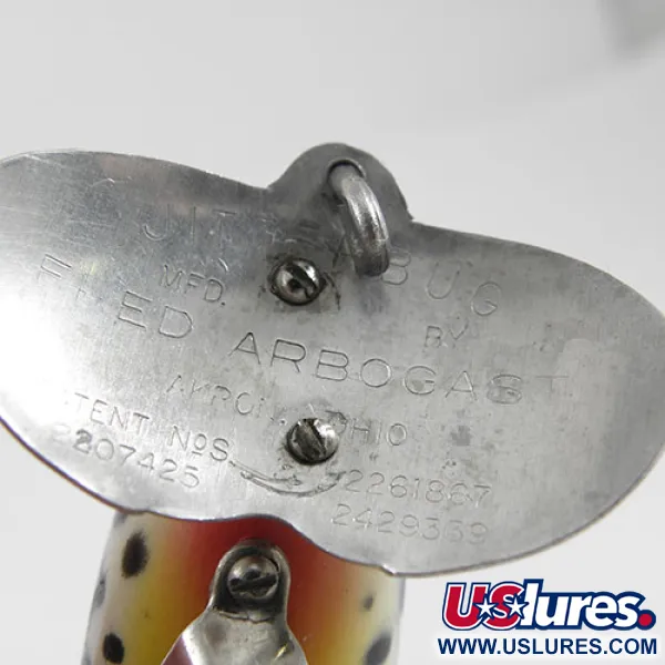 Fred Arbogast Jitterbug Esca Topwater, Tiger, 10g, Vintage, #0880