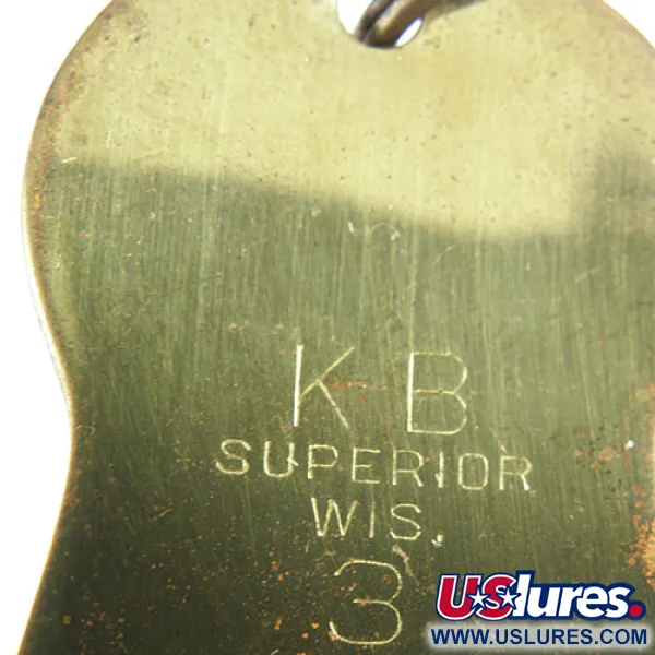 K-B Bait K-B Spoon Ondulante, Ottone, 25g, Superficie martellata, #0891