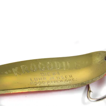 Luhr Jensen Krocodile Die #4 Ondulante, Arancione/Ottone, 17g, #0914