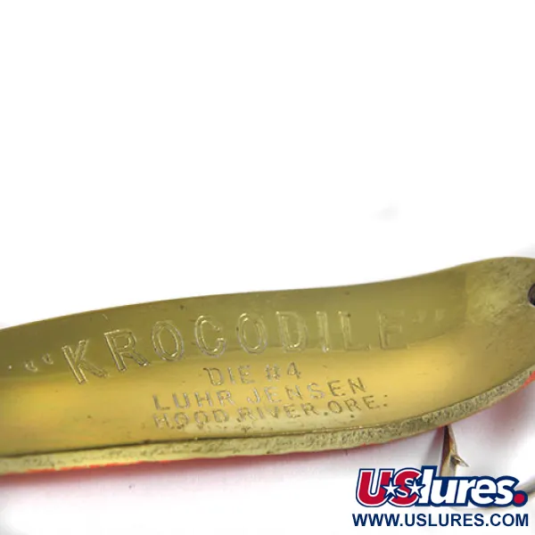 Luhr Jensen Krocodile Die #4 Ondulante, Arancione/Ottone, 17g, #0914