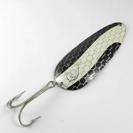 Dardevle Huskie Junior Cucchiaino, Nero/Bianco/Nickel, 58g, #0919