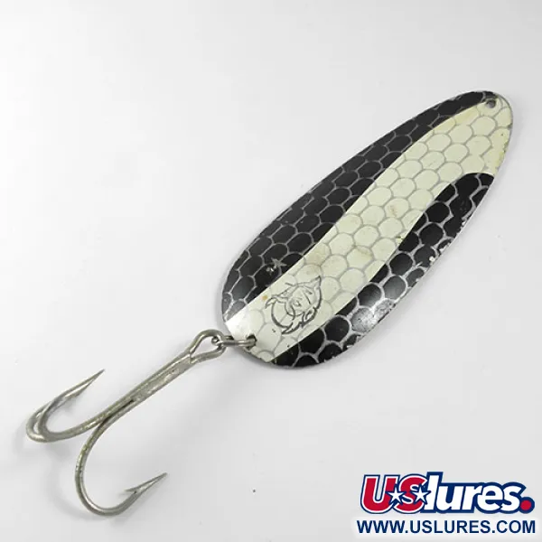 Dardevle Huskie Junior Cucchiaino, Nero/Bianco/Nickel, 58g, #0919