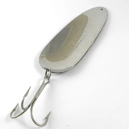 Dardevle Huskie Junior Cucchiaino, Nero/Bianco/Nickel, 58g, #0919