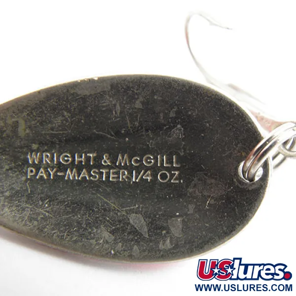 Wright & McGill Pay-Master Ondulante, Rosso/Bianco/Nickel, 7g, #0941