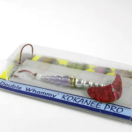 Mack's Lure Double Whammy Montatura traina, Rosso/Nickel, 2g, #0959
