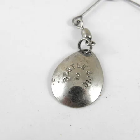 Johnson Beetle Spin Spinnerbait, Nichel / Nero, 3.5g, USA, #0981