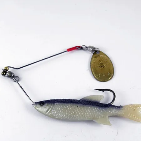 Mepps 2 Original french spinner Spinnerbait, Blu/Bianco, 15g, #0985