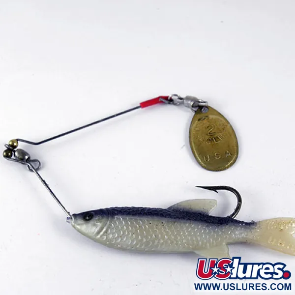 Mepps 2 Original french spinner Spinnerbait, Blu/Bianco, 15g, #0985