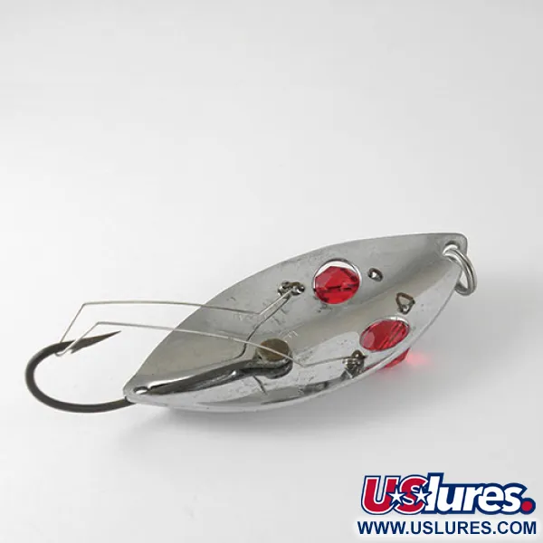 Hofschneider Weedless Red Eye Wiggler Ondulante, Nichel/Rosso, 25g, #1002