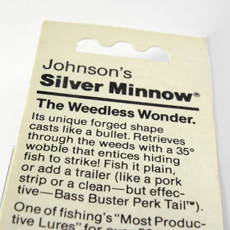 Weedless Johnson Silver Minnow ondulante, Oro, 5g, Antialga, #1017