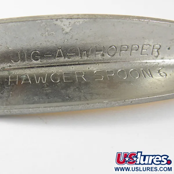 HT Enterprises Jig-A-whooper Hawgler spoon #6 Ondulante, Argento, 21g, #1019