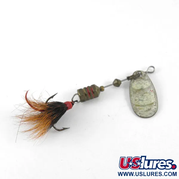 Mepps Comet 1 Dressed Cucchiaino, Nichel/Bianco/Rosso, 3,5g, Amo, #1081