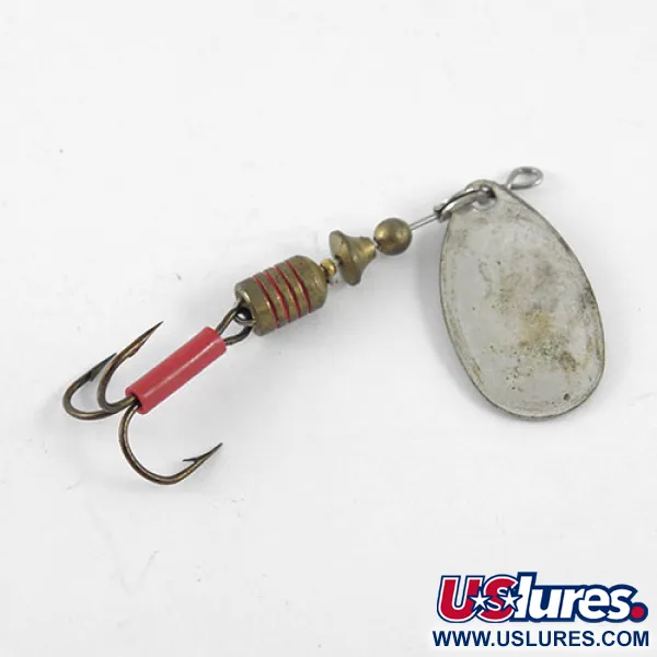 Mepps Aglia 2 Cucchiaino, Nichel / Bianco / Rosso, 4.5g, Rigato, #1082