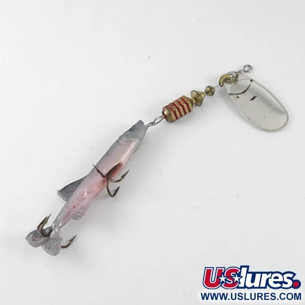 Mepps 3 Comet Mino, Nickel, 9g, spinner con pesciolino, #1086