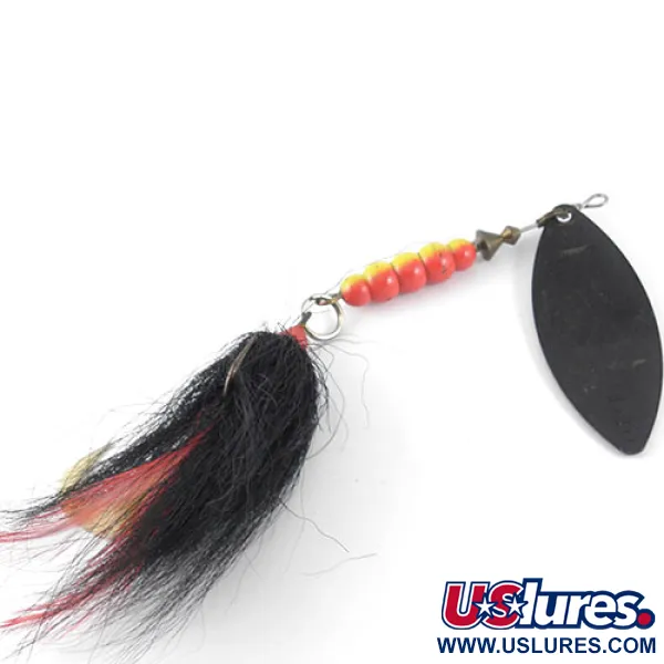 Mepps Giant Killer Rotante, Nero/Ologramma, 30g, Willow Leaf, #1088