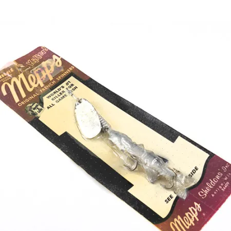 Mepps 3 Comet (with soft bait) Cucchiaino, Nichel, 17g, Vintage, #1093