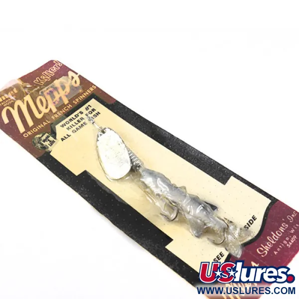 Mepps 3 Comet (with soft bait) Cucchiaino, Nichel, 17g, Vintage, #1093