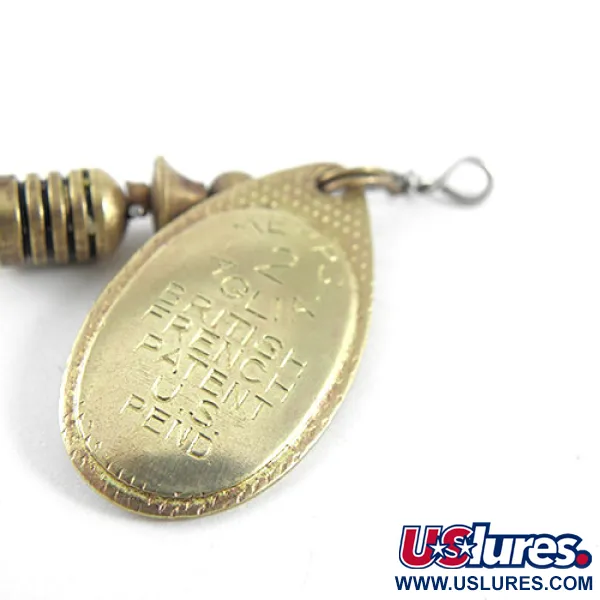 Mepps Aglia 2 Cucchiaino Rotante, Ottone, 4.5g, Design Originale, #1098