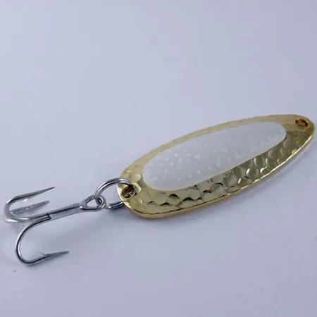 Blue Fox Pixee Glow Cucchiaino, Oro / Bianco (Glow), 14g, Fox-Glo, #1111