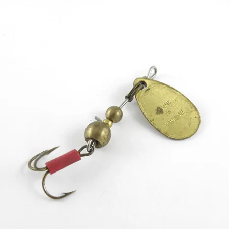 Mepps Aglia 0 Cucchiaino, Ottone, 2,2g, Guaina Rossa, #1113