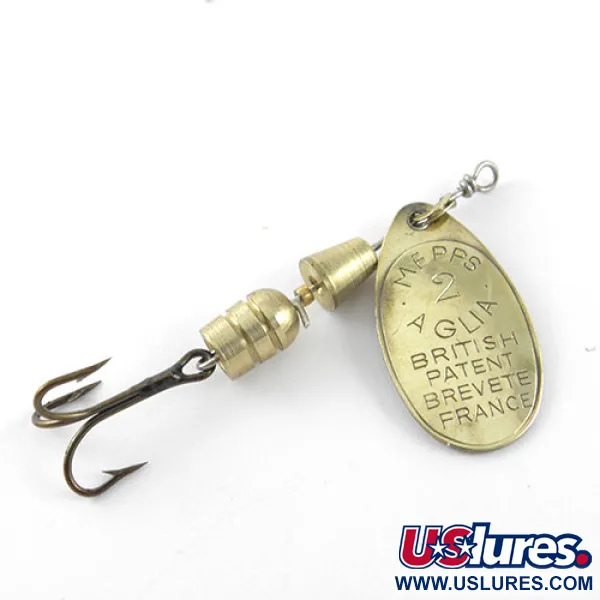 Mepps Aglia 2 Rotante, Ottone, 4.5g, Rotazione a Cono, #1128