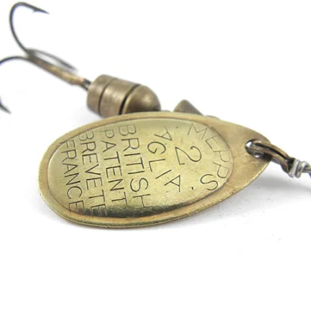 Mepps Aglia 2 Cucchiaino Rotante, Ottone, 4,5g, Vintage, #1154