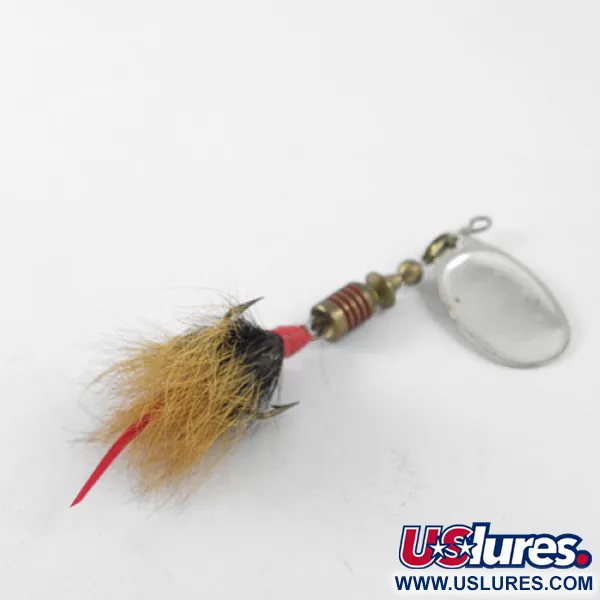 Mepps Aglia 2 dressed Cucchiaino, Nichel, 4,7g, Pelo scoiattolo, #1155