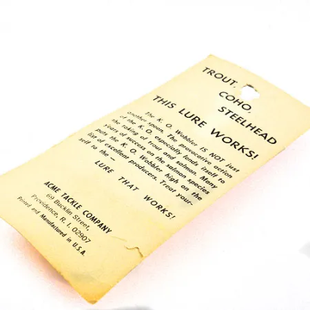 Acme K.O. Wobbler Ondulante, Arancione, 14g, Sonic Flipper, #1159