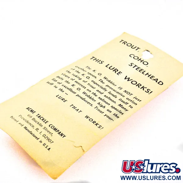 Acme K.O. Wobbler Ondulante, Arancione, 14g, Sonic Flipper, #1159