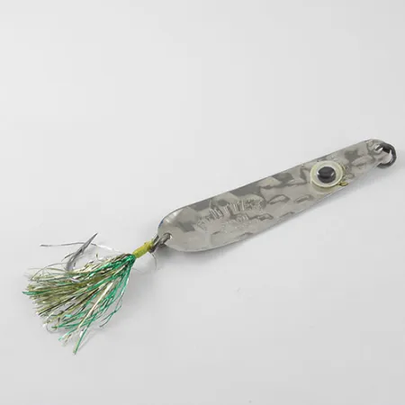 Luhr Jensen Flutter Spoon Ondulante, Nickel / Yellow, 4g, Tinsel, #1166