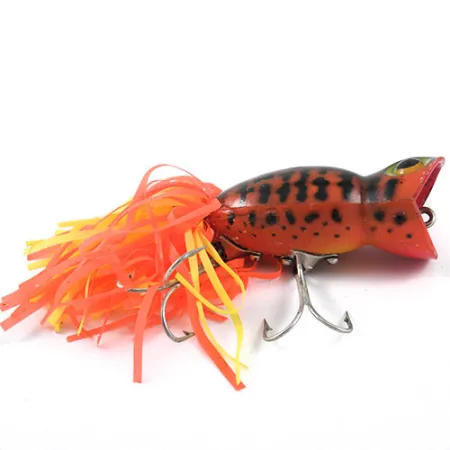 Fred Arbogast Hula Popper Popper, Tiger, 14g, Gonna Gomma, #1189