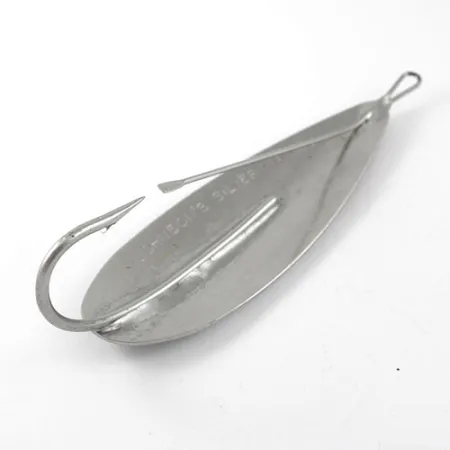 Johnson Silver Minnow Ondulante Antialga, Nickel / Wounded Fry, 28g, #1196