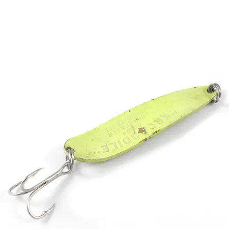 Luhr Jensen Krocodile Die #4 Ondulante, Giallo, 14g, Lunga gittata, #1290