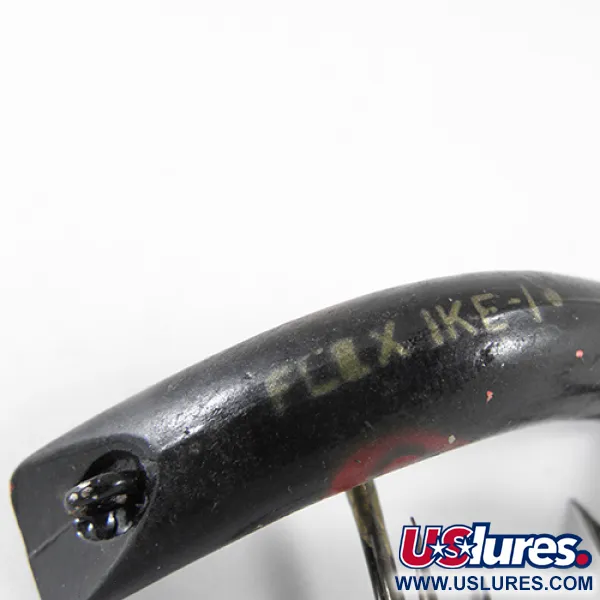 Lazy Ike 1318 Esca da traina, Nero / Rosso, 3,5g, Forma a banana, #1318