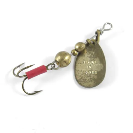 Mepps Aglia 0 Cucchiaino Rotante, Ottone, 2.2g, Pala Vintage, #1326