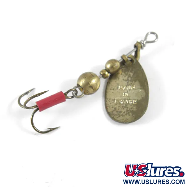 Mepps Aglia 0 Cucchiaino Rotante, Ottone, 2.2g, Pala Vintage, #1326