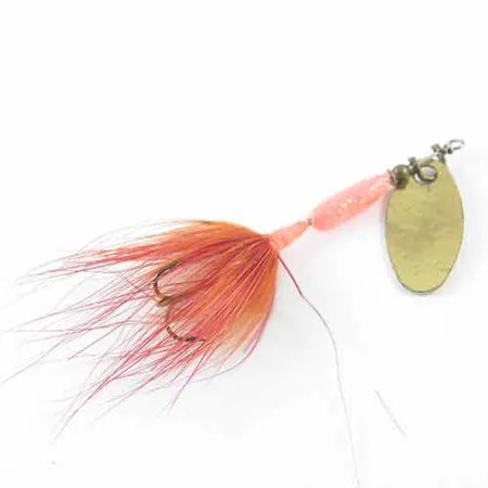 Yakima Bait Worden’s Original Rooster Tail Cucchiaino, Ottone/Rosso, 1,6g, #1381