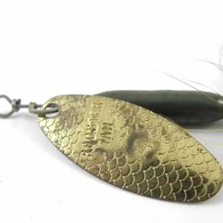 Worden’s Original Rooster Tail 4 Cucchiaino, Ottone/Verde, 8g, #1391