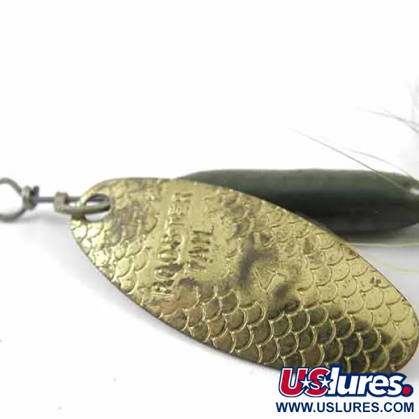 Worden’s Original Rooster Tail 4 Cucchiaino, Ottone/Verde, 8g, #1391