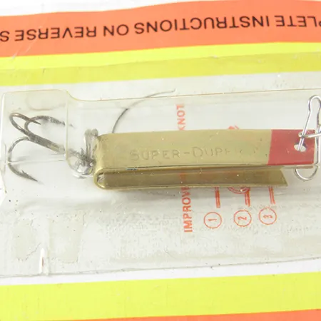 Luhr Jensen Super Duper 502 Ondulante, Oro / Rosso, 2,5g, Forma U, #1457