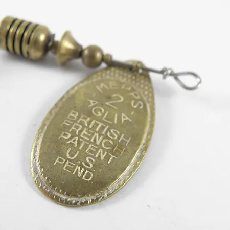 Mepps Aglia 2 Cucchiaino, Ottone, 4.5g, Modello Vintage, #1503