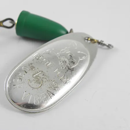 Blue Fox Super Vibrax 5 Cucchiaino, Nichel/Verde, 13g, Ingranaggio, #1505