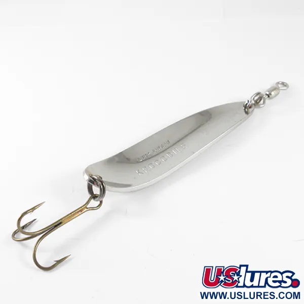 Luhr Jensen Krocodile Ondulante, Nickel/Rosso, 28g, Profilo stretto, #1509